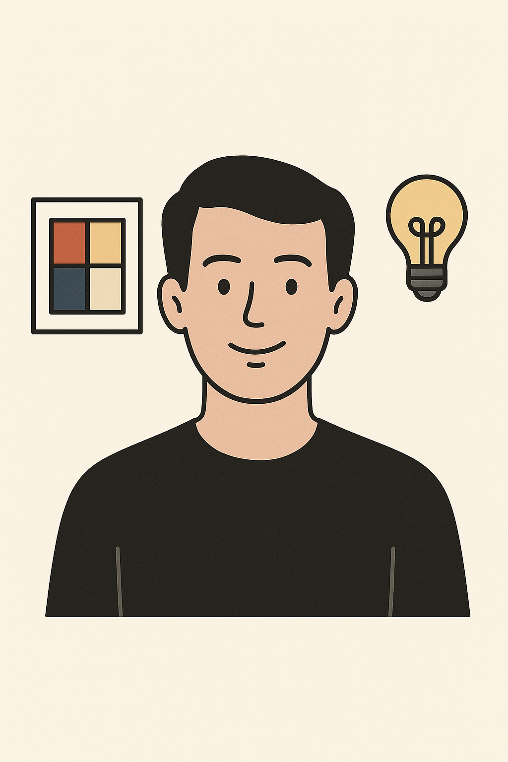 Ilustración minimalista sobre mi
