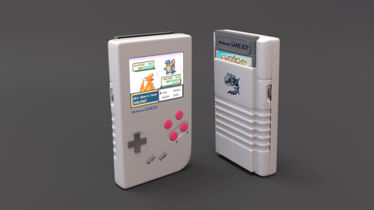Modelado 3D de gameboy