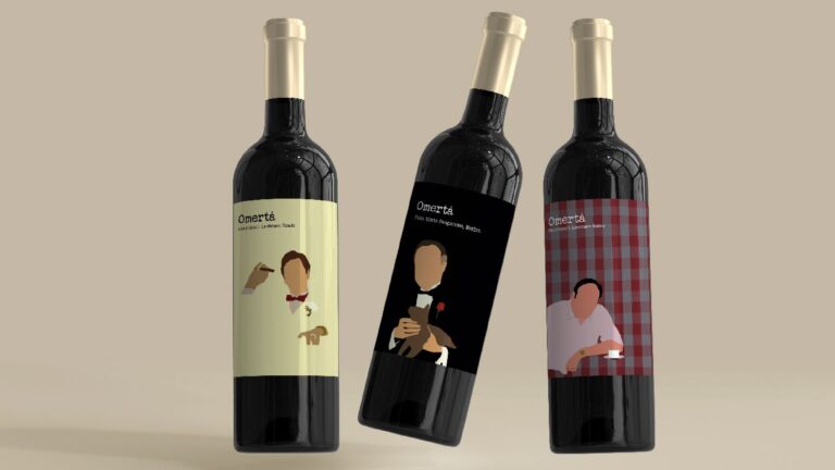 mockups botellas de vino